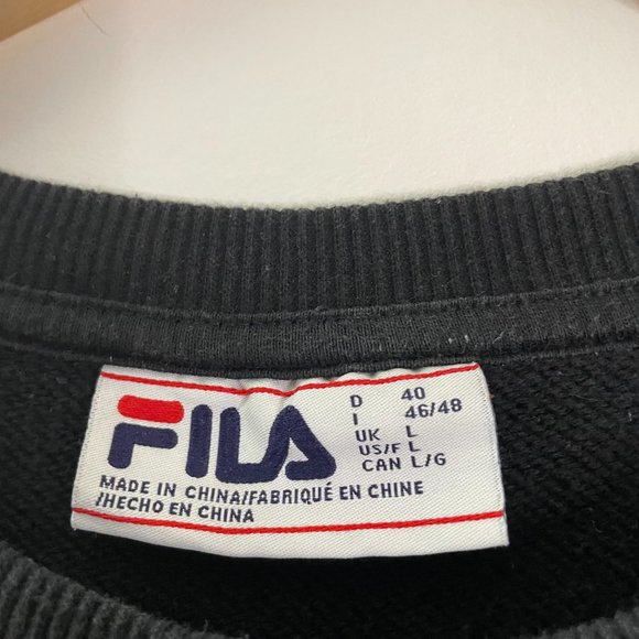 Fila Blk Multi Colour Sweater L/G - Picture 2 of 2
